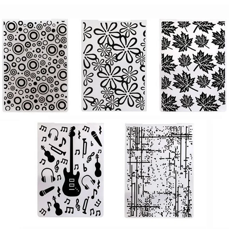 Plastic 3D Embossing Folder Template for DIY Scrapbooking Craft Photo Album Card Handmade Decoration Supplies
