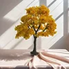 sand table microlandscape model simulation golden ginkgo leaf scene setting props decoration miniatures diy miniature house 1