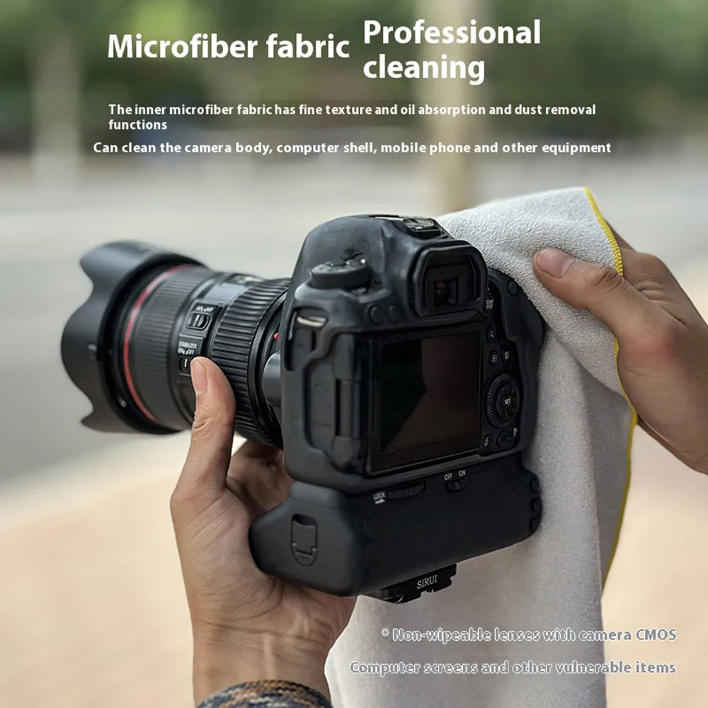 3-Pack Camera Protective Wraps - Self-Adhesive Anti-Scratch Cloth For Lenses & Gear