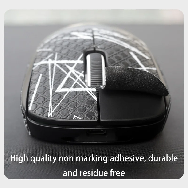 Maus Grip Tape Skate handgemachte Aufkleber rutschfeste Eidechse Haut saugen Schweiß für Logitech G Pro X Superlight GPW Wireless keine Maus – Detail 8