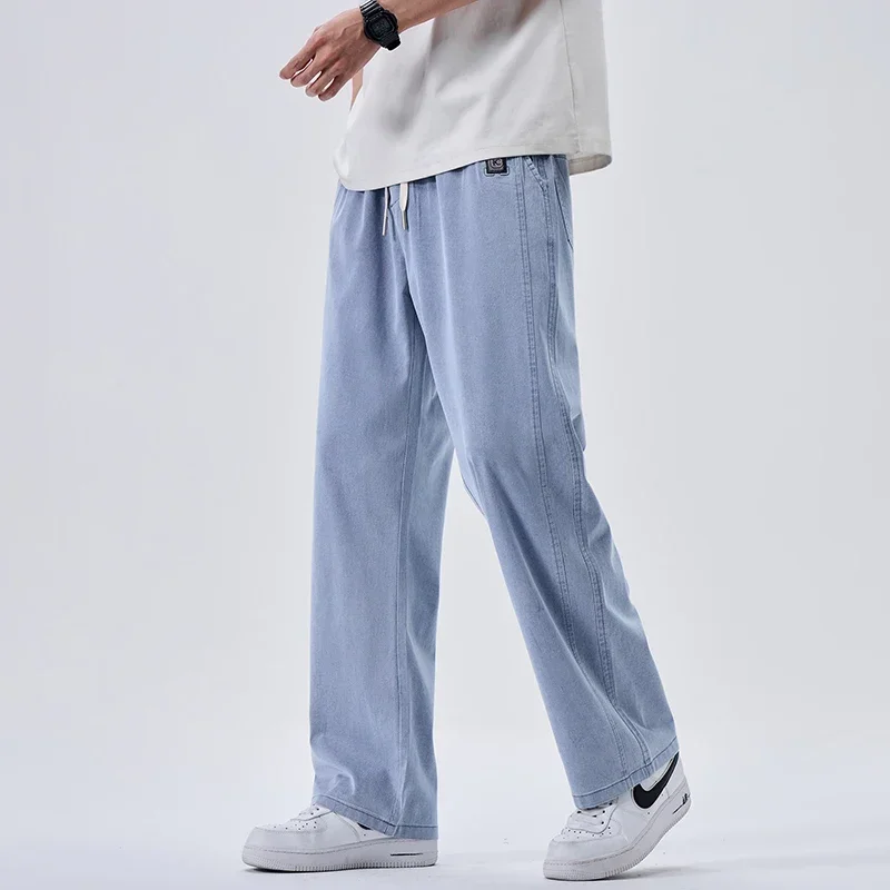 العلامة التجارية الجينز الناعمة للرجال الربيع رقيق...