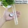 15 PCS Glass test tube 30×200mm 110ml Glass Bottles Aluminum Caps Glass Tiny Jars Vials Glass Containers Decorative Bottle 2
