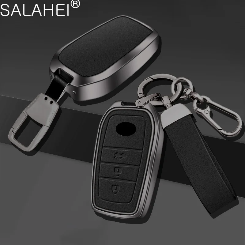 Custodia Per Chiave Auto In Metallo Shell Per Toyota Land Cruiser 200 300 Prado Crown Tlk 200 Yaris Cross Hilux Innova Fortuner Camry 55