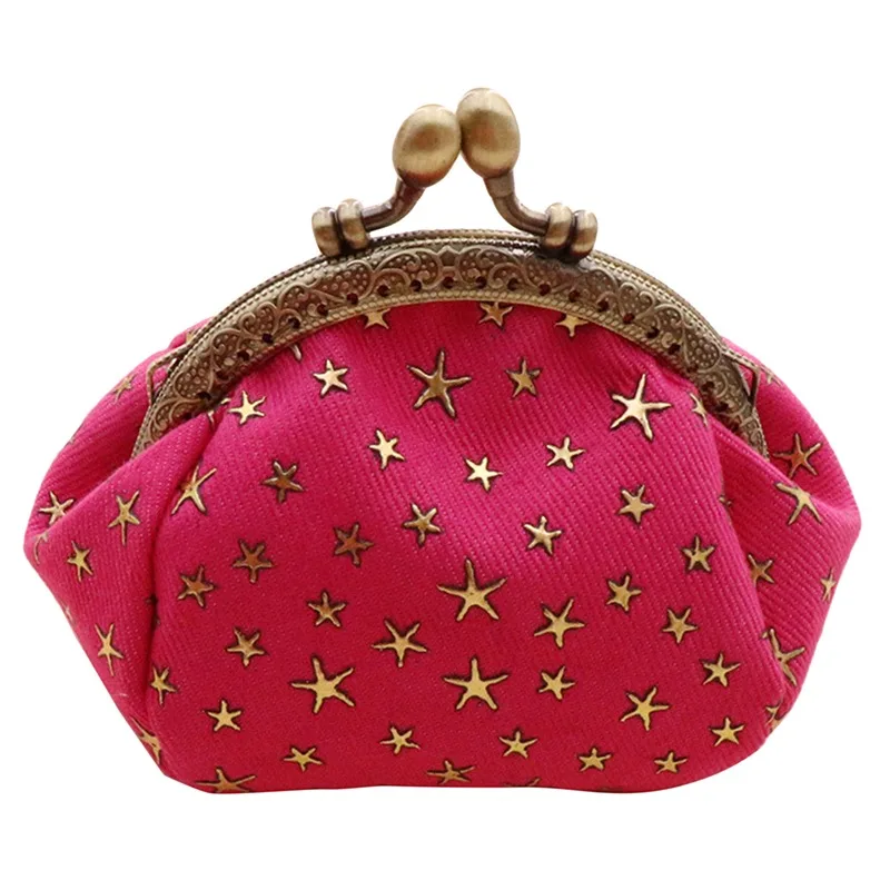 Denim Fabric Small Purse Star Money Bag Hand Handle Key Card 8