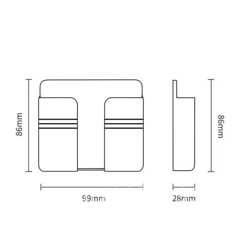 

Phone Mobile Holder Charging Wall Mounted Plug Bracket Control Storage Mounted Box Home Organizer Tools Storage Home