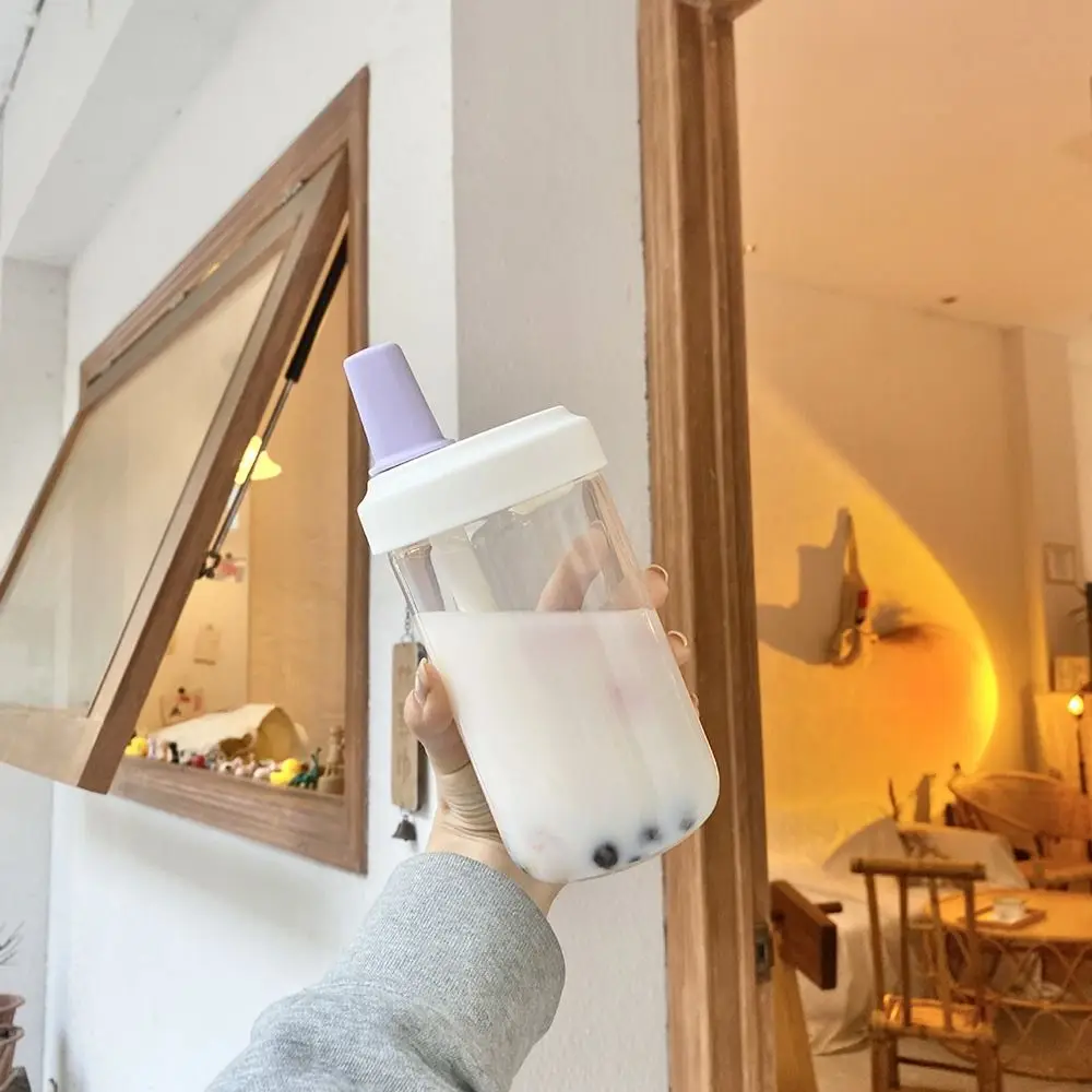 Outdoors Fashion Portable Water Cup Straigh Drinking Water Bottle Plastic Kettle Drink Cup Straw Cup