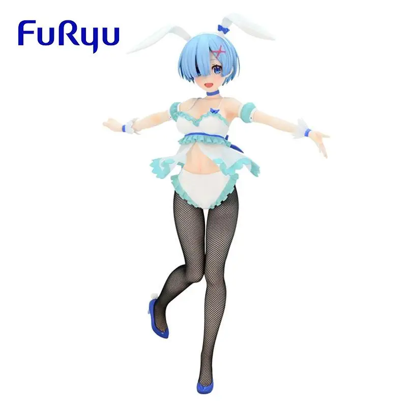 

Original FuRyu BiCute Bunnies Rem Rabbit Girl Re:Life in a different world from zero PVC Anime Figure Action Figures Model Toys
