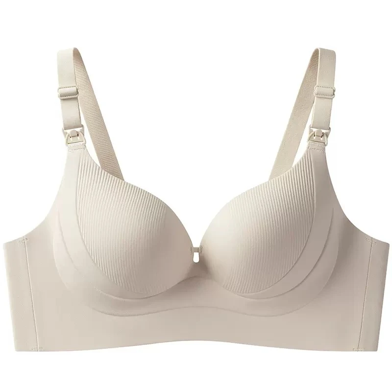 Seamless Side-gathering Breastfeeding Underwear for Women, Big Breasts Look Small, Pregnancy and Postpartum Feeding, Push-up Bra | Women Undergarments