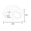 Anti Leak Snorkel Diving Mask Wide View Scuba Diving Goggles Tool for Snorkeling 6