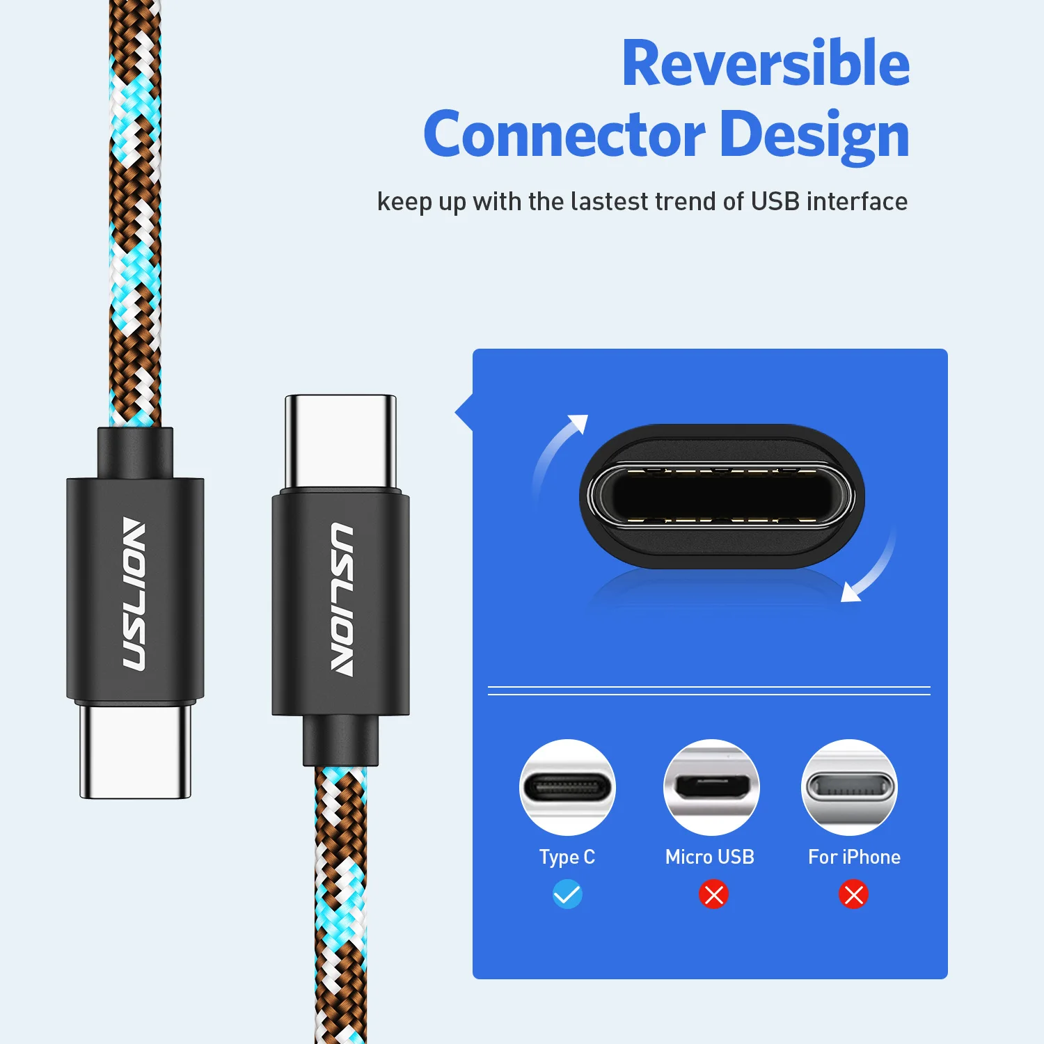 Cable USB tipo C trenzado de nailon, cargador de teléfono móvil para Samsung, Huawei, Xiaomi, Samsung, 2.4A, sincronización de datos, 1m