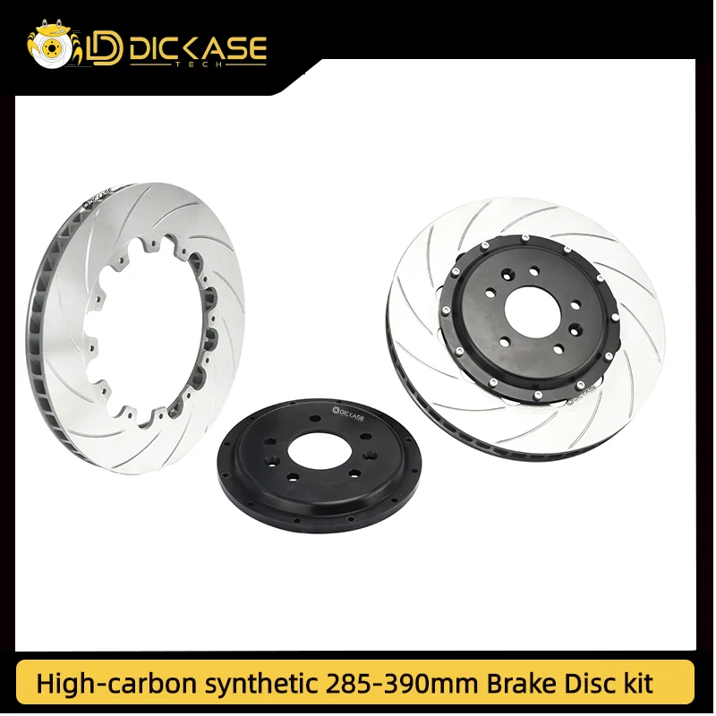 

straight brake disc 380*34mm brake disc with Black color center cap and bracket for silvia S14 car model