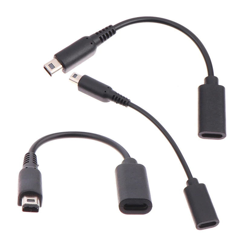1pc 13cm USB C 충전기 케이블 코드 와이어 유형 C NDSI 3DS 2DS XL/LL 새로운 3DSXL/3DSLL 2dsxl 2dsll 전력선