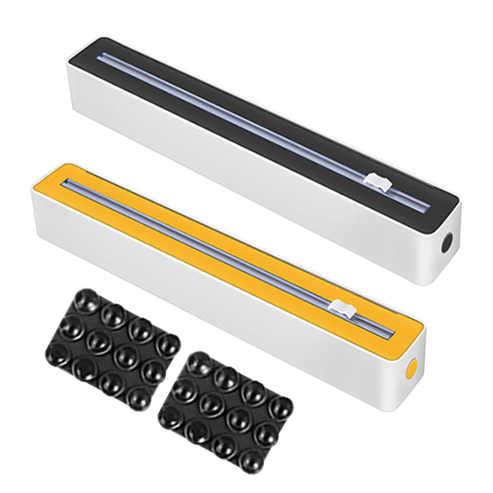 Sturdy Suction Base Food Wrap Dispenser with Cutter for Kitchen and Restaurant Use
