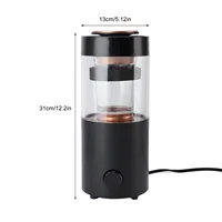 Automatic Coffee Bean Dryer, Coffee Bean Roaster 1300W Stainless Steel Transparent Glass Automatic Coffee Roaster Machine 2