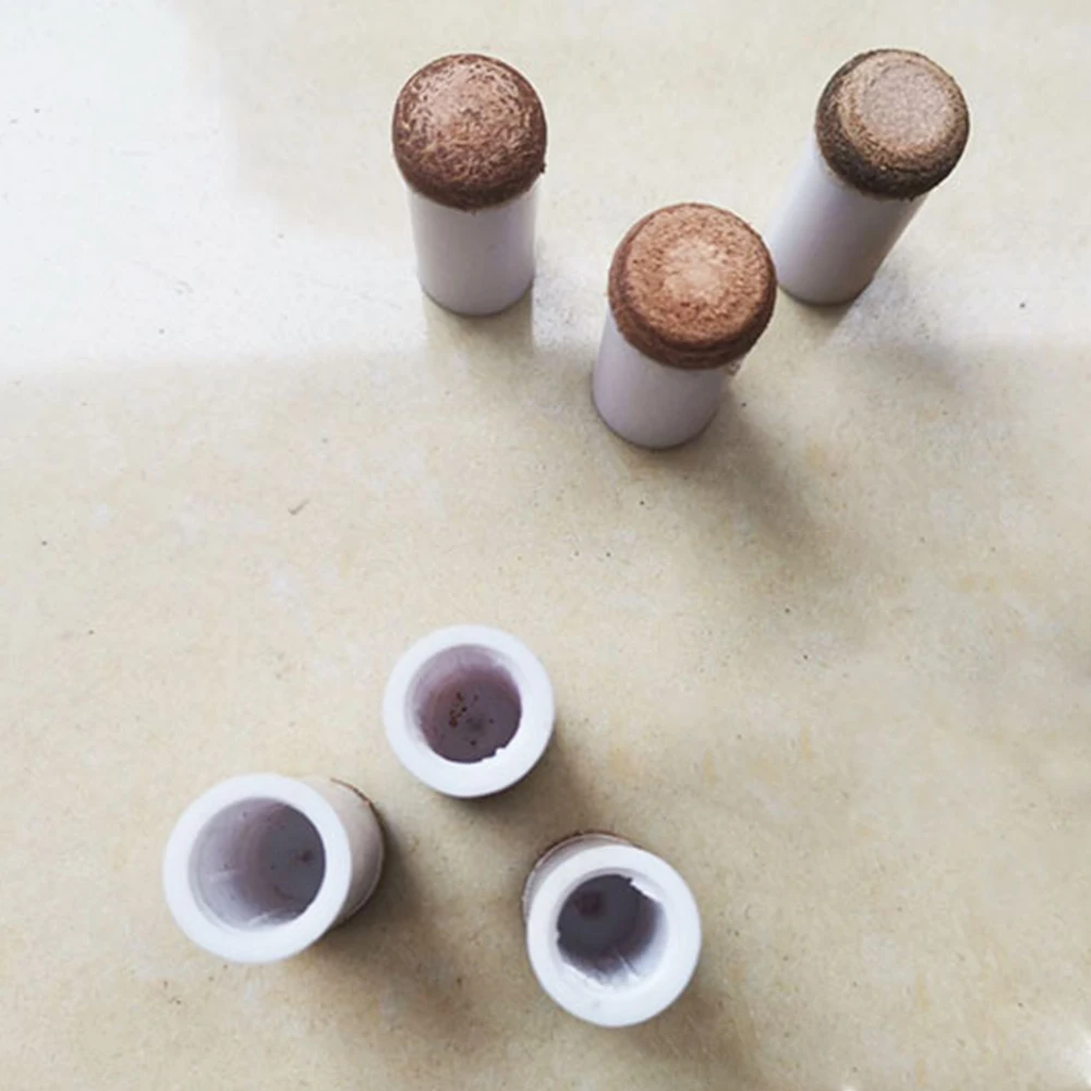 나일론 페룰 교체 키트 슬립온 전문 당구 스누커 액세서리, 실용적인 내구성 풀 큐 팁, 13mm 수리, 6 개