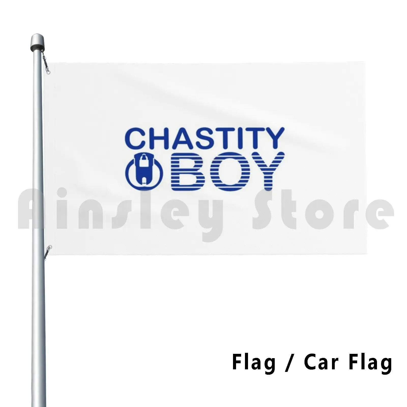 Chastity Boy | Blue Label Flag Car Flag Funny Clistere Boy Slave Bdsm Clinic Kink Kinky Master Twink
