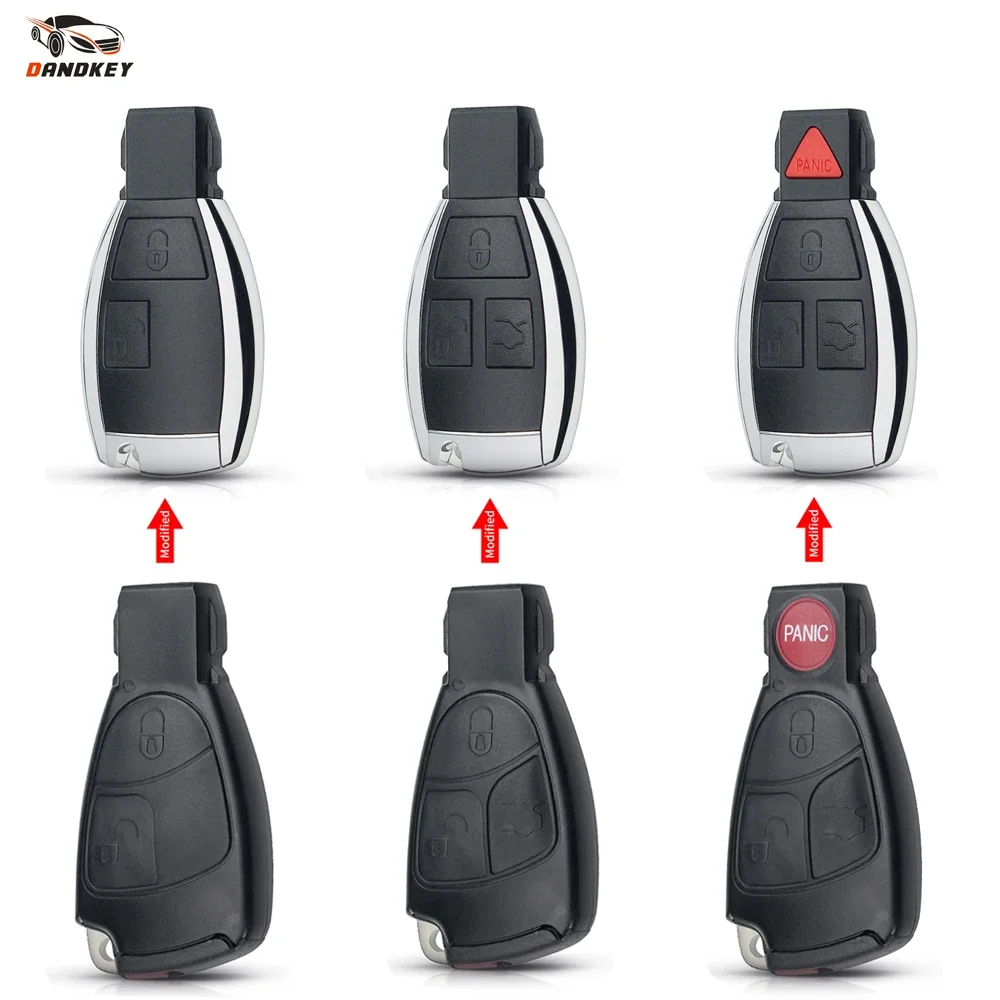 Dandkey Remote Car Key Shell Modificato Per Mercedes Benz B Cls C E S Ml Cla Clk Cl + W203 W204 W205 W210 W211 W212 W221 Key Cover