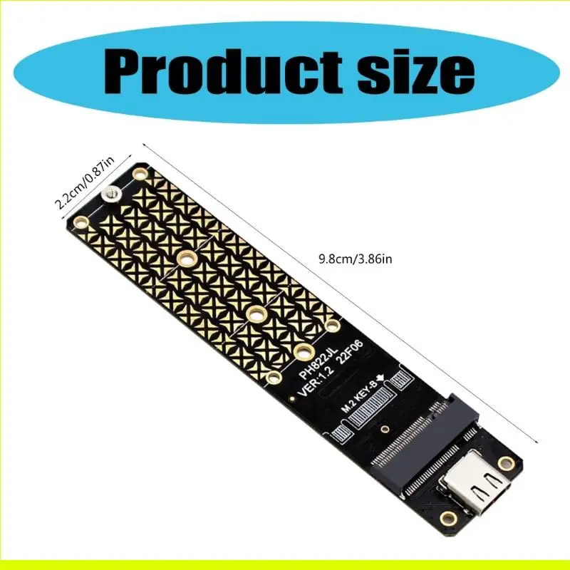 SZSU M.2 NVME USB 3.2 Adapter M.2 B Key 10Gbps Solid States Disk Type C Hard Drive Converters for 2230/2242/2260/2280