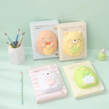 

Decompression Cartoon Notebook 2022 Kawaii Agenda Sketchbook Planner Book PU Slow Rebound Creative Handbook Student Stationery