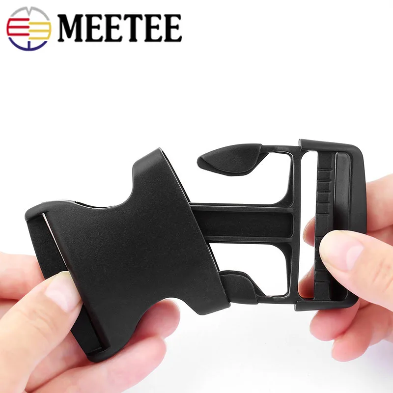 Meetee 10Meters 20-50mm Black PP Polypropylene Webbing 2mm Thicken 900D  Belt for Outdoor Tape Bag Strap Strong Ribbon DIY Sewing