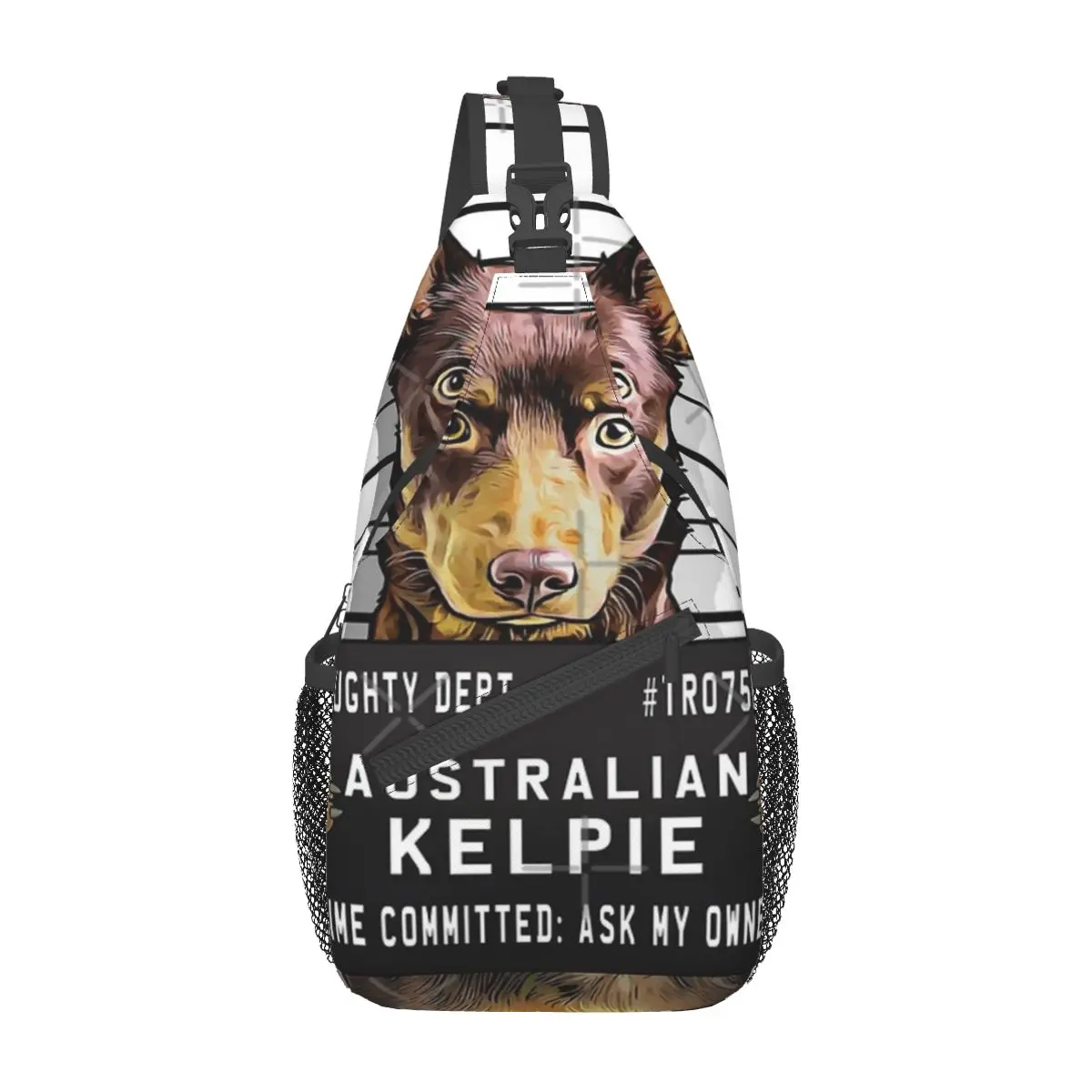 

Австралийская красная и желтая забавная нагрудная сумка Kelpie для собак, персонализированная портативная ежедневная красивая подарочная сумка в разных стилях