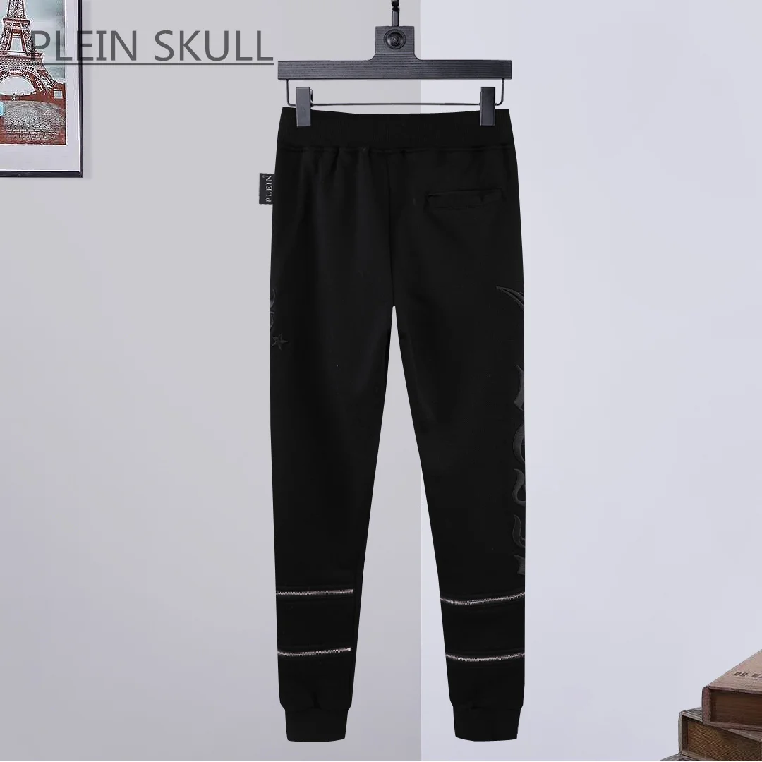 Plein Skull Spring Autumn Versatile Round Neck Hooded Suit Men's Y2K Coat Daily Casual Coat Pants Luxury Brand Suit M-XXXL 6