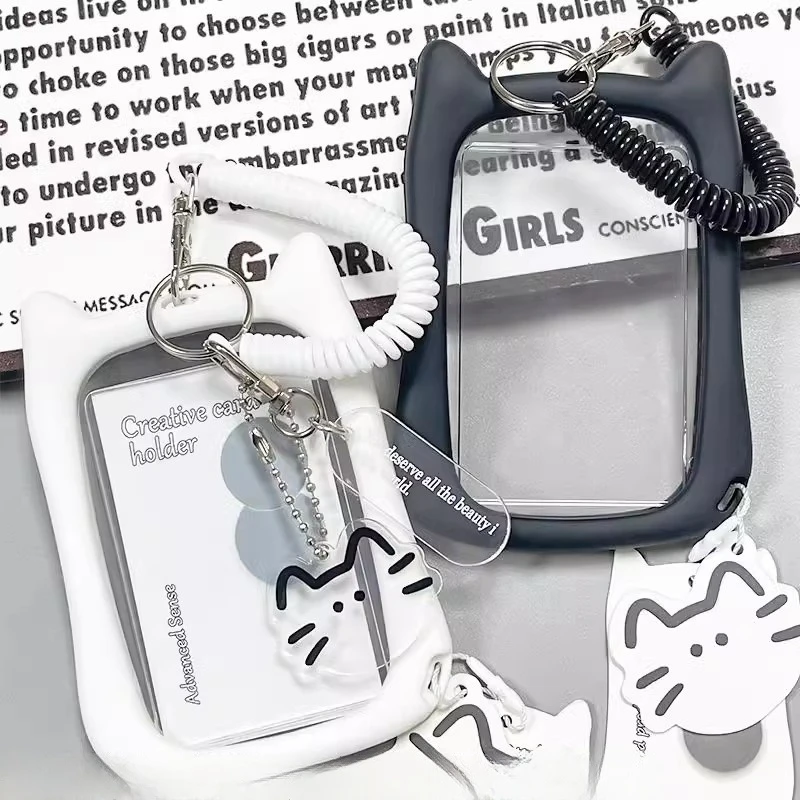 Binder Photocard Holder Cute Keychain Photo Card Case Idol Cards Collect Book Picture Frame Photocard Kpop Stuff