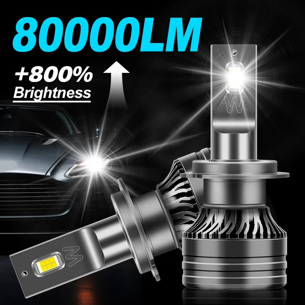 Led car lights led lights led bulbs led headlights led car headlights car headlamps 2x 300W 80000LM H1 H4 H7 H11 LED Headlight Bulbs 9005 HB3 9006 HB4 H8 H9 Turbo Car Headlamps 6000K Headlights Bulb For Auto Lamp