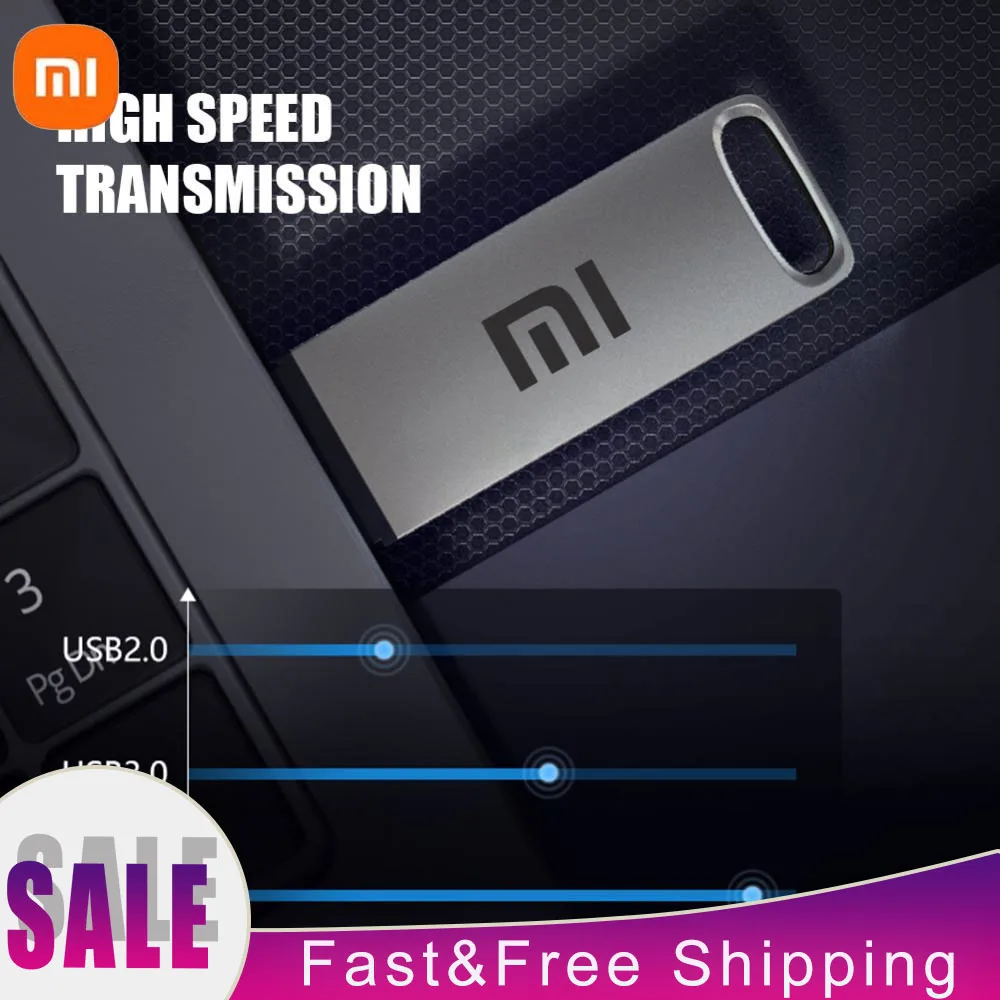 Flash drive Xiaomi 16TB USB 3.2 8TB Type-C Interface Metal Real Capacity Memory Stick High Speed Pen Drive