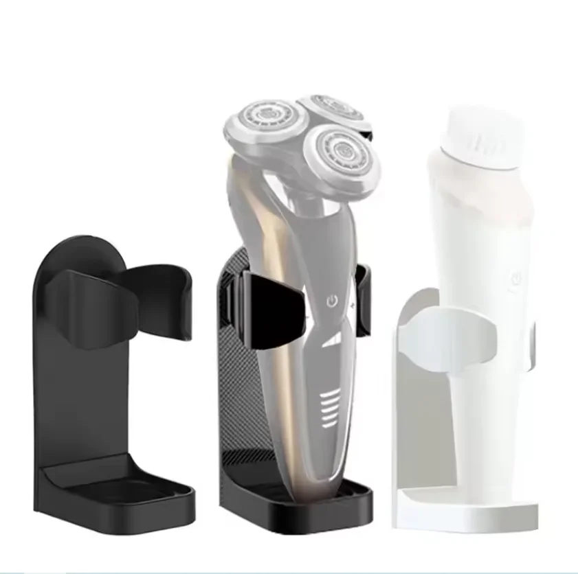 Bathroom Shaver Rack Wall Mounted Razor Holder Electric Toothbrush Holder Toothbrush Organizer Space Saving Traceless