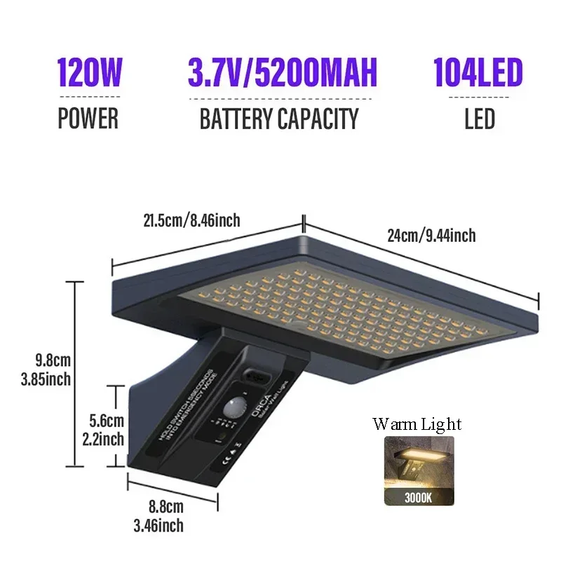 104LED Warm Light