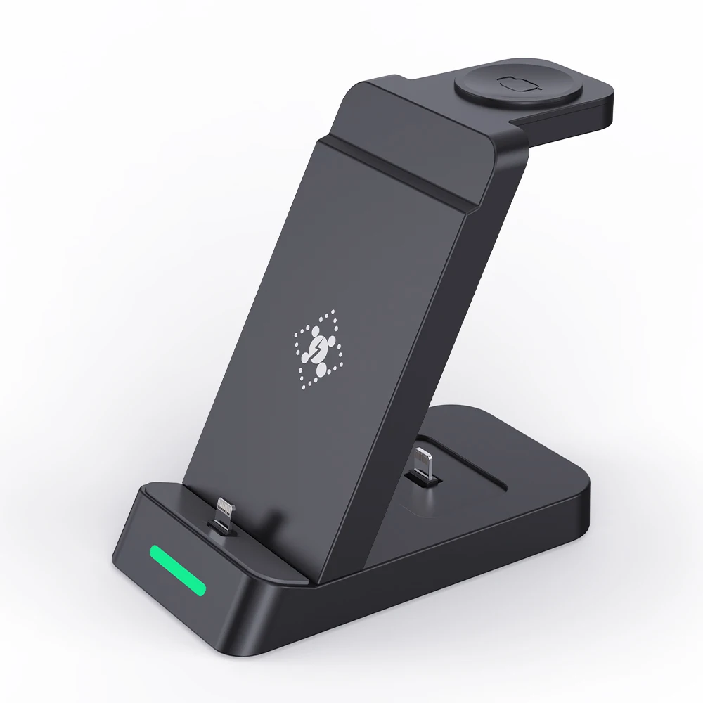 3 in 1 Wireless Charger Fast Charging Station for iPhone 14 Plus 13 12 Pro Max 11 XS Max XR 8 iWatch 7 6 SE 6 5 4 AirPods Pro 2
