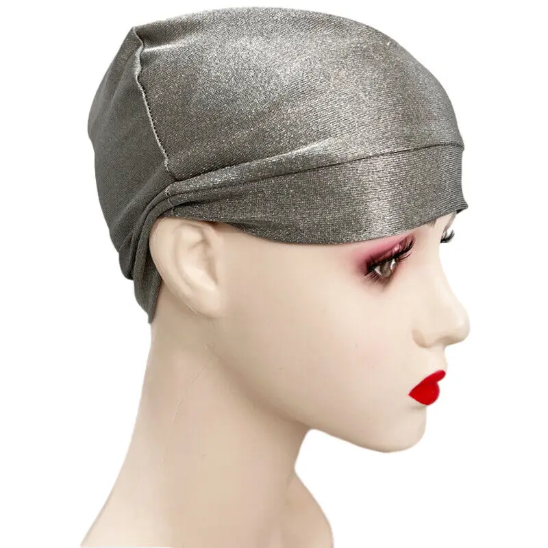 Unisex Anti-Radiation Cap Emf Electromagnetic Wave Rfid Shielding Protection Hat Silver Fiber Beanies Hat Work Caps 2