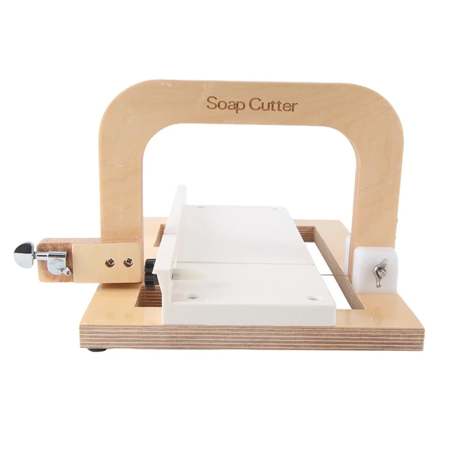 Wooden Soap Cutter, Steel Wire Manual Making Cutting Machine Board Butter Cheese Slicer Ruler Professional