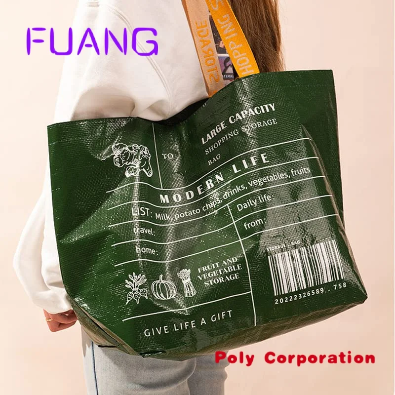 

Custom Manufacturer Custom Logo Printing Reusable Laminated PP Woven Bagh