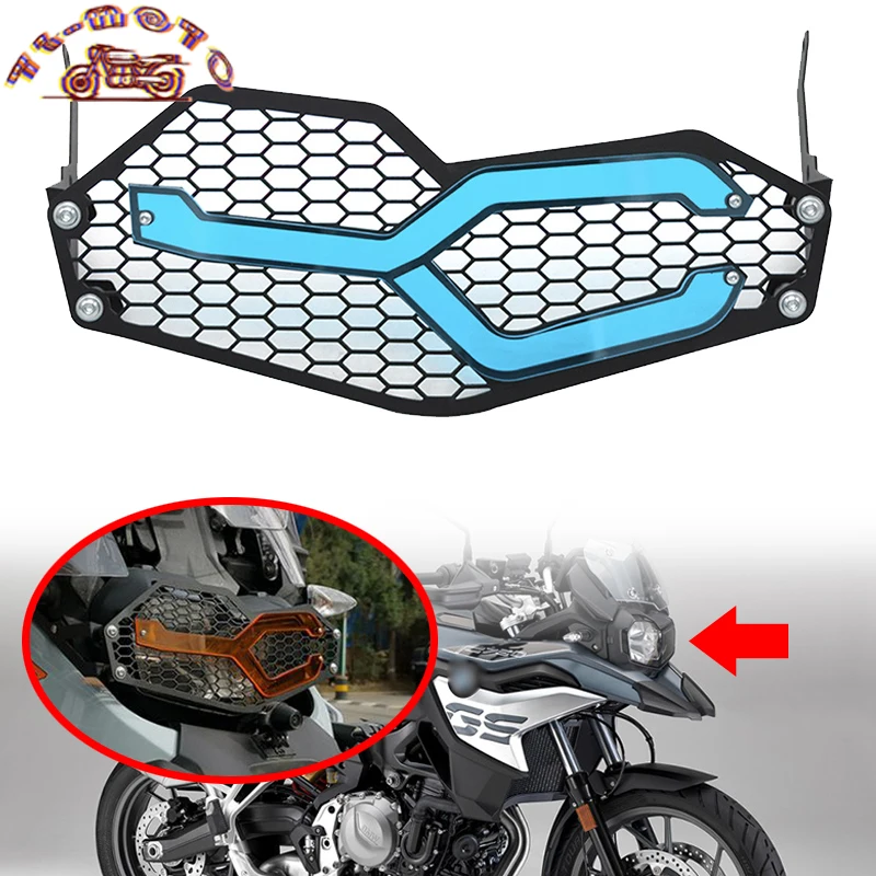 

Защитная крышка для мотоциклетной фары, металлическая и акриловая пластина, защитный абажур для фар BMW F750GS F850GS ADV 2018-2021