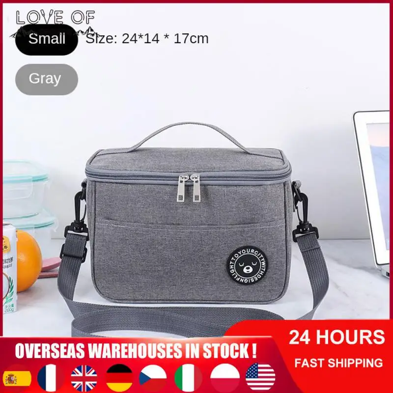 

1PCS Big Camping Thermal Cooler Bag WIth Shoulder Strap Waterproof Oxford Cloth Picnic Insulated Bag Sac Lunch Box Picnic Basket