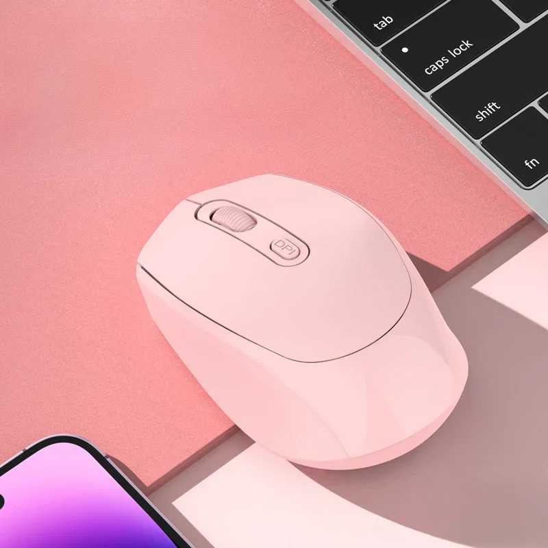 Bluetooth Wireless Mouse, 2.4G Portable Optical DPI Mouse, Great for Laptop, Chromebook, PC, Mac, Windows and School Work