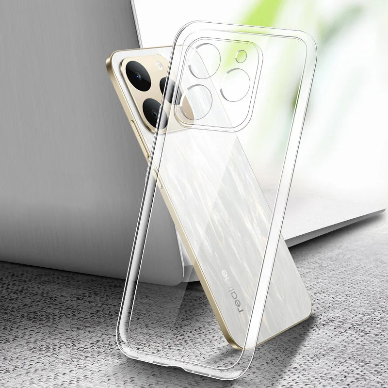 Premium Transparent Shockproof TPU Silicone Phone Case with Camera Protection