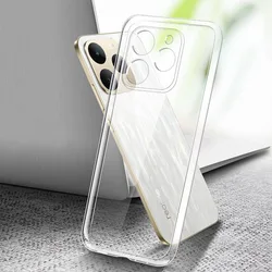 Premium Transparent Shockproof TPU Silicone Phone Case with Camera Protection for Realme Narzo 90 (Clear)