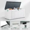Extra Large160 Gallon Spacious Deck Container, Waterproof Outdoor Storage Chest for Patio Furniture Pillows, Gardening Equipment 2