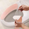 2PCS/Set 5 Colors Soft & Comfortable Washable Bathroom Accessories Warm Toilet Seat Cover Closestool Mat Paste Cushion Universal 4