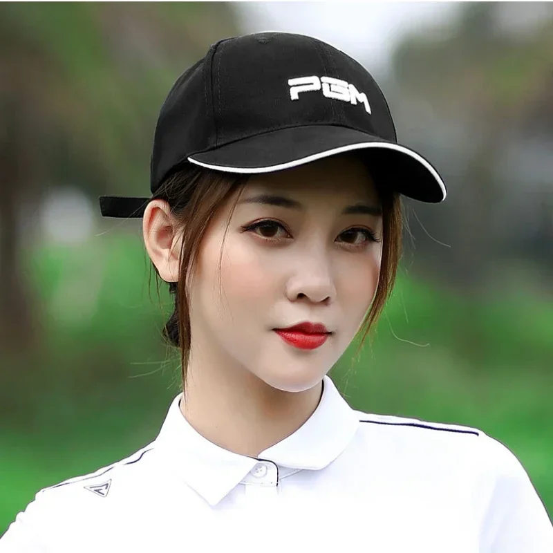 PGM MZ018 Golf Cap Men's and Women's Hats New Breathable Silk Cotton Sun Hat Fashion Golf Sports Leisure with Top Ball Cap