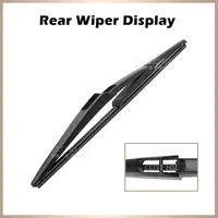 Wiper 12" Rear Wiper Blade & Arm Set Kit For Renault Clio Campus MK 2 1998-2012 Windshield Windscreen Rear Window (NOT MK3) 2
