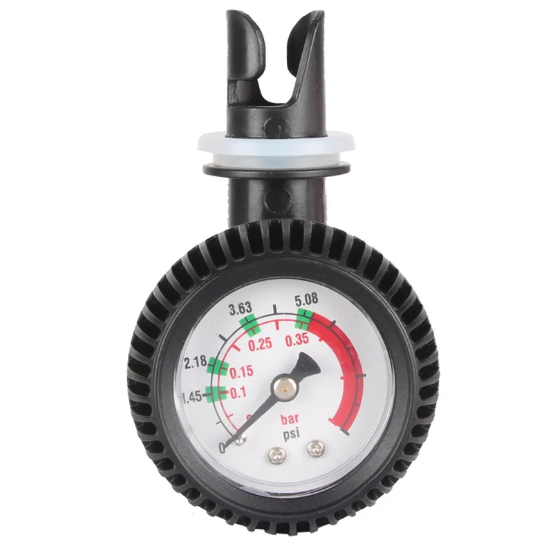 5PSI Inflatable Boat Air Pressure Gauge Kayak Tester Valve Connector Thermometer Pump Manometer Fishing Boat Air Test Barometer for caterpillar cat excavator quick connector pressure gauge pressure test hose connector hydraulic pump test connector