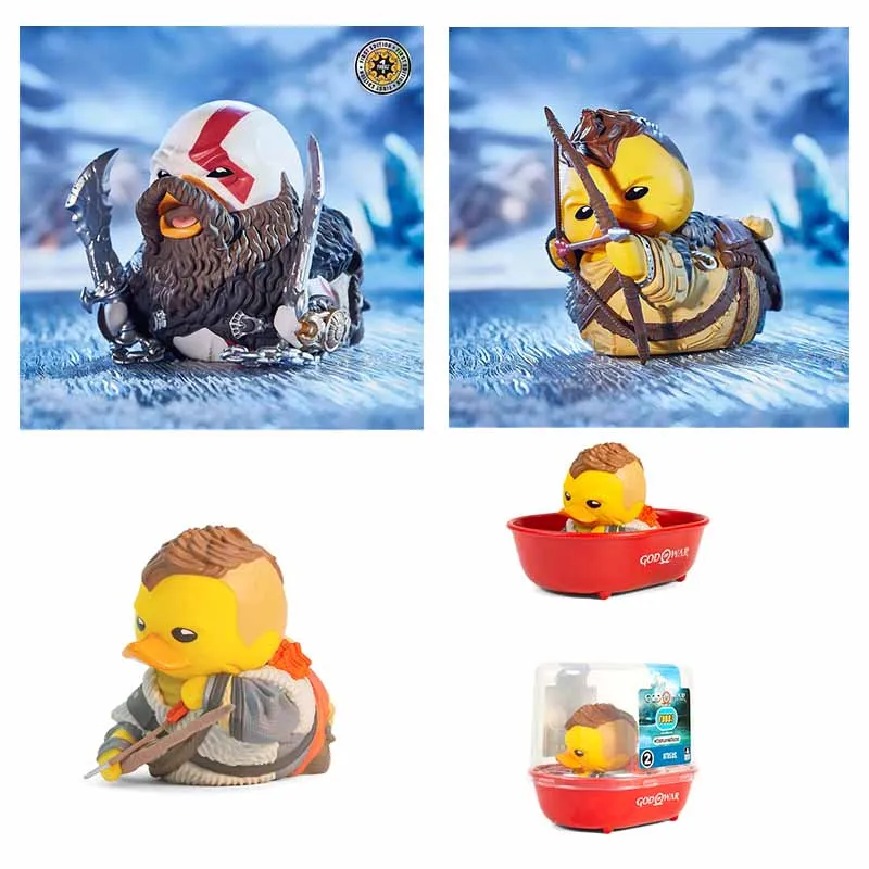 

Original Numskull TUBBZ God Of War Ragnarok Kratos Character Collection Duck Collectible Ornaments Desktop Bathtub Toys Kid Gif