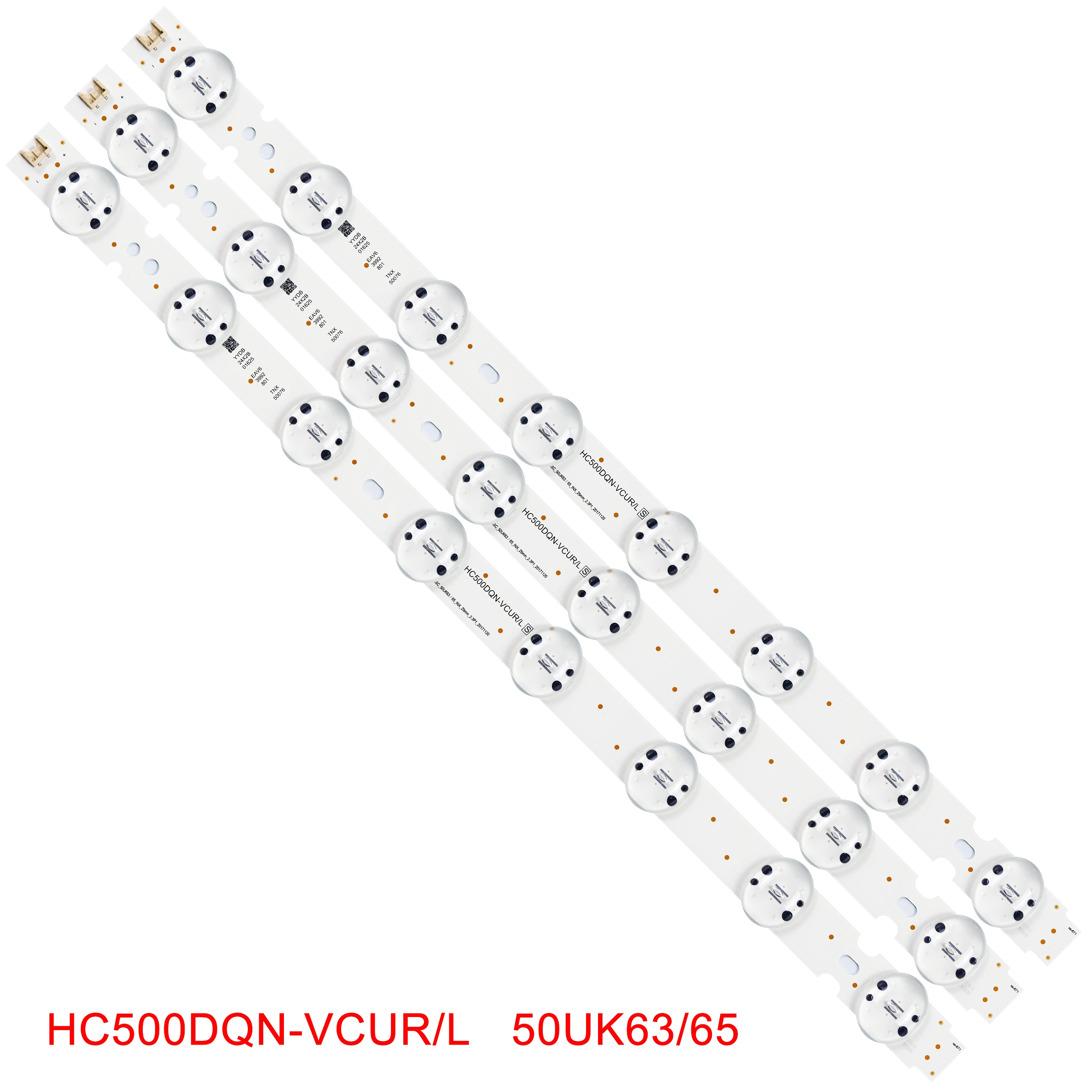 

LED Strip for LG 50UK6950 50UK6750 50UK6520PSA HC500DQN-VCUR/L 50UK6350PUC SSC_50UK63/65_INX_25mm_2.3P1 AGM76150302 EAV63992802
