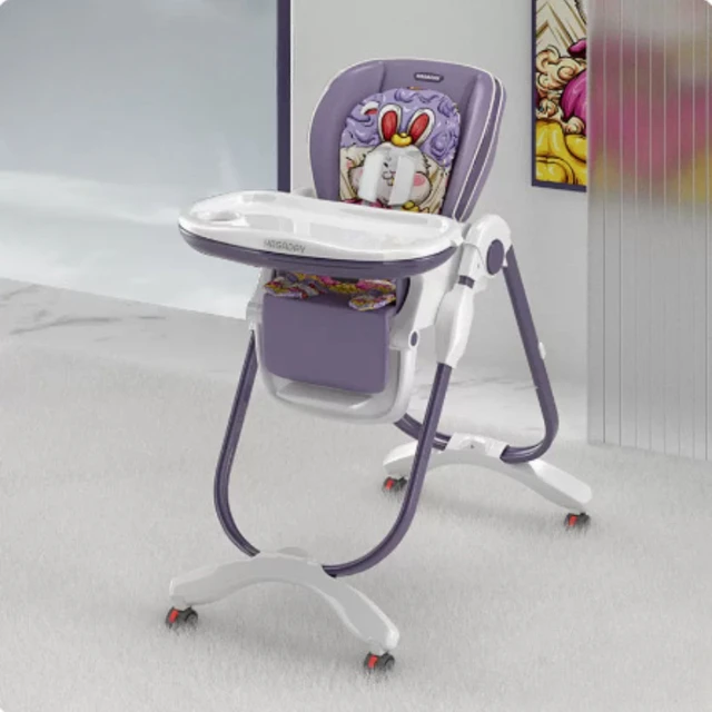 Baby Dining Chairs, Multi-functional Can Sit and Lie Table Infant Learning To Sit Highchair Children's Recliner Baby Seat Chair 4