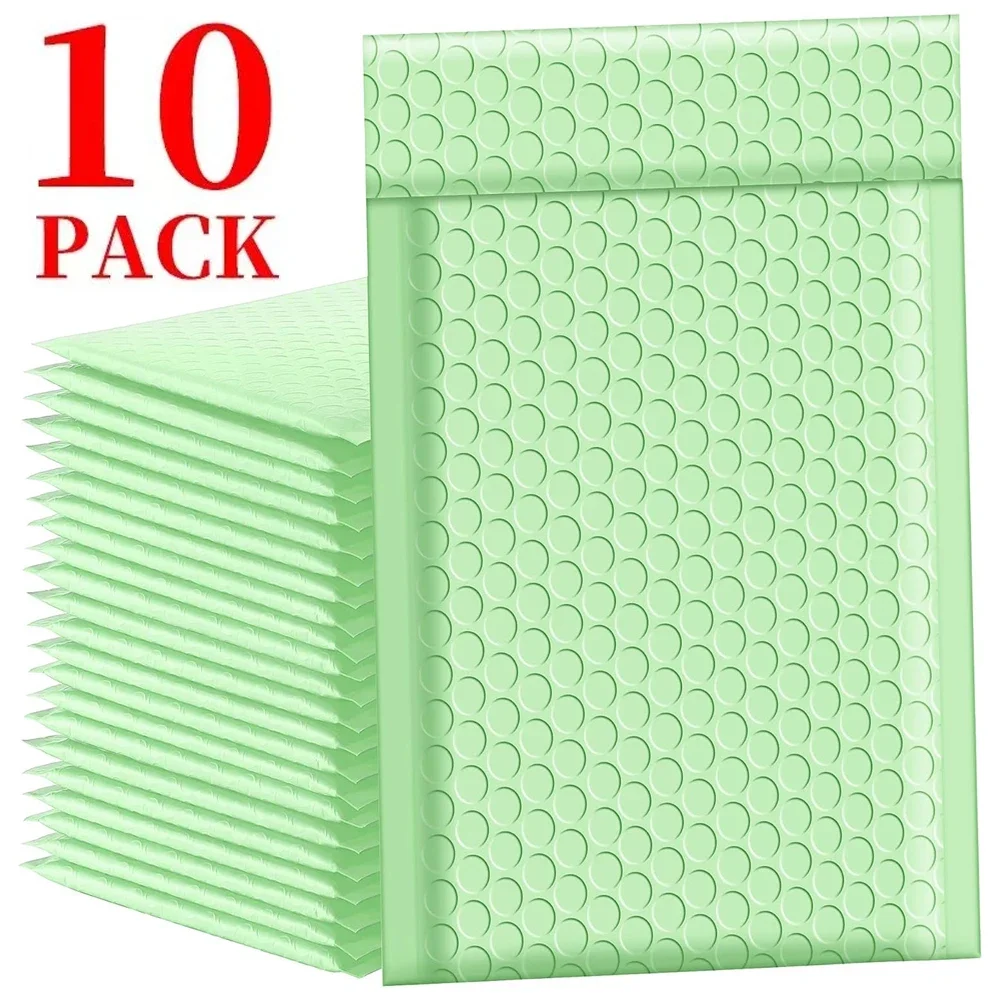 10/40PCS Bubble Mailers Reusable Poly Padded Envelopes Self Seal Adhesive Waterproof Bags for Shipping Packaging Bubble Mailers
