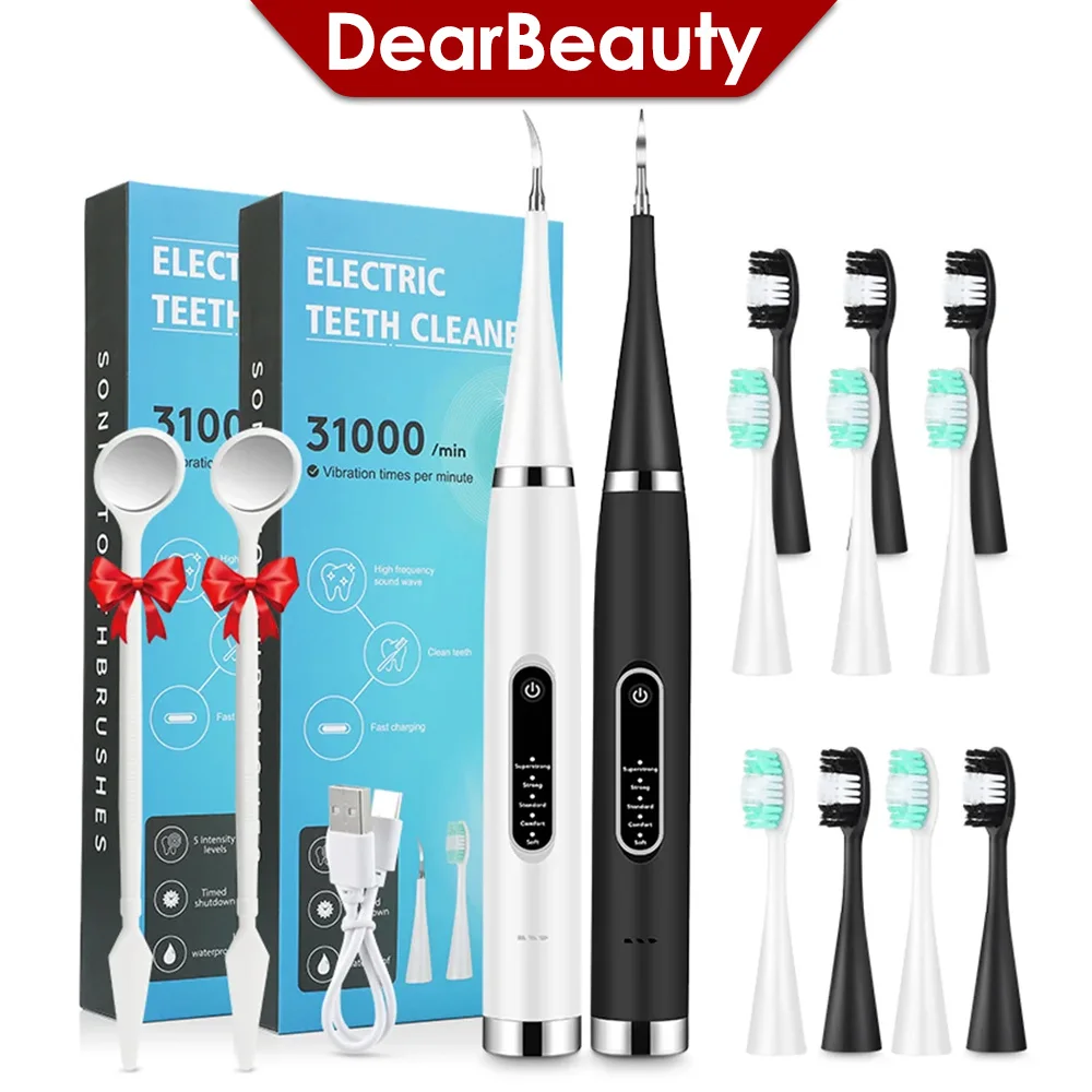 Electric Teeth Whitening Dental Calculus Scaler Plaque Coffee Stain Tartar Removal High Frequency Sonic Toothbrush Teeth Cleaner 1